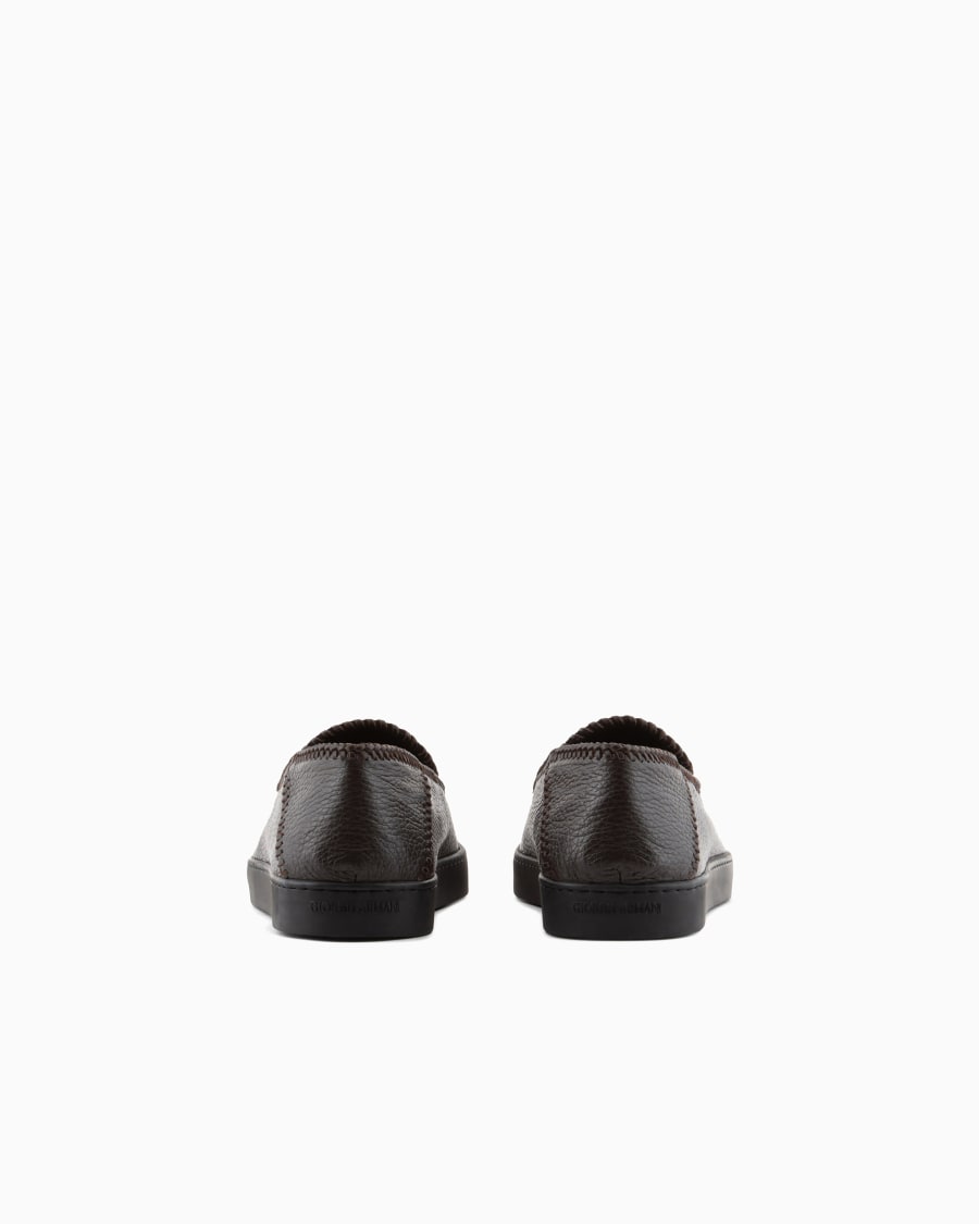 The world of armani GALLERIA 3 SLIP-ON IN CERVO CON INFILATURE Outlet