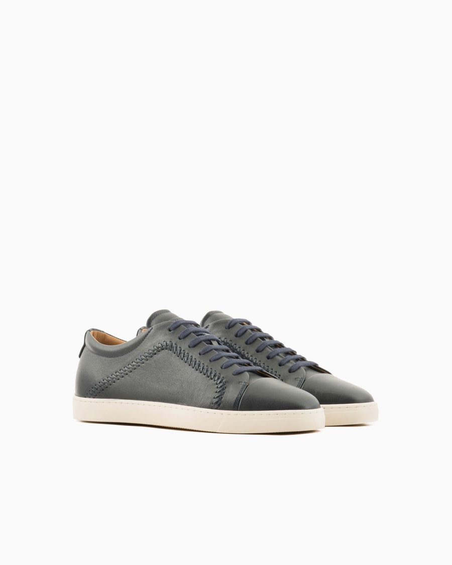 The world of armani SNEAKERS IN NAPPA In Vendita