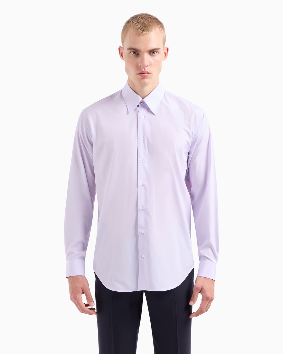 The world of armani CAMICIA REGULAR FIT IN COTONE Saldi