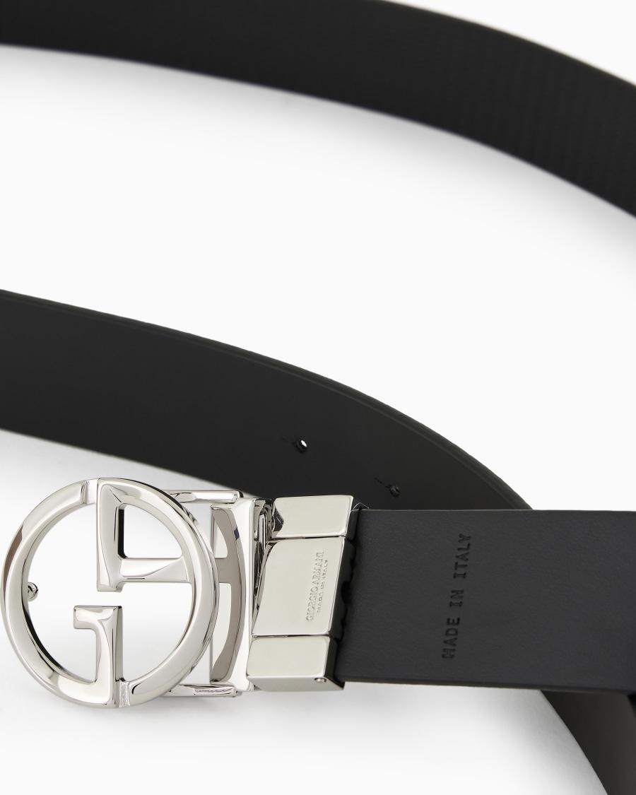 The world of armani CINTURA CON LOGO IN PELLE STAMPATA Hotsell