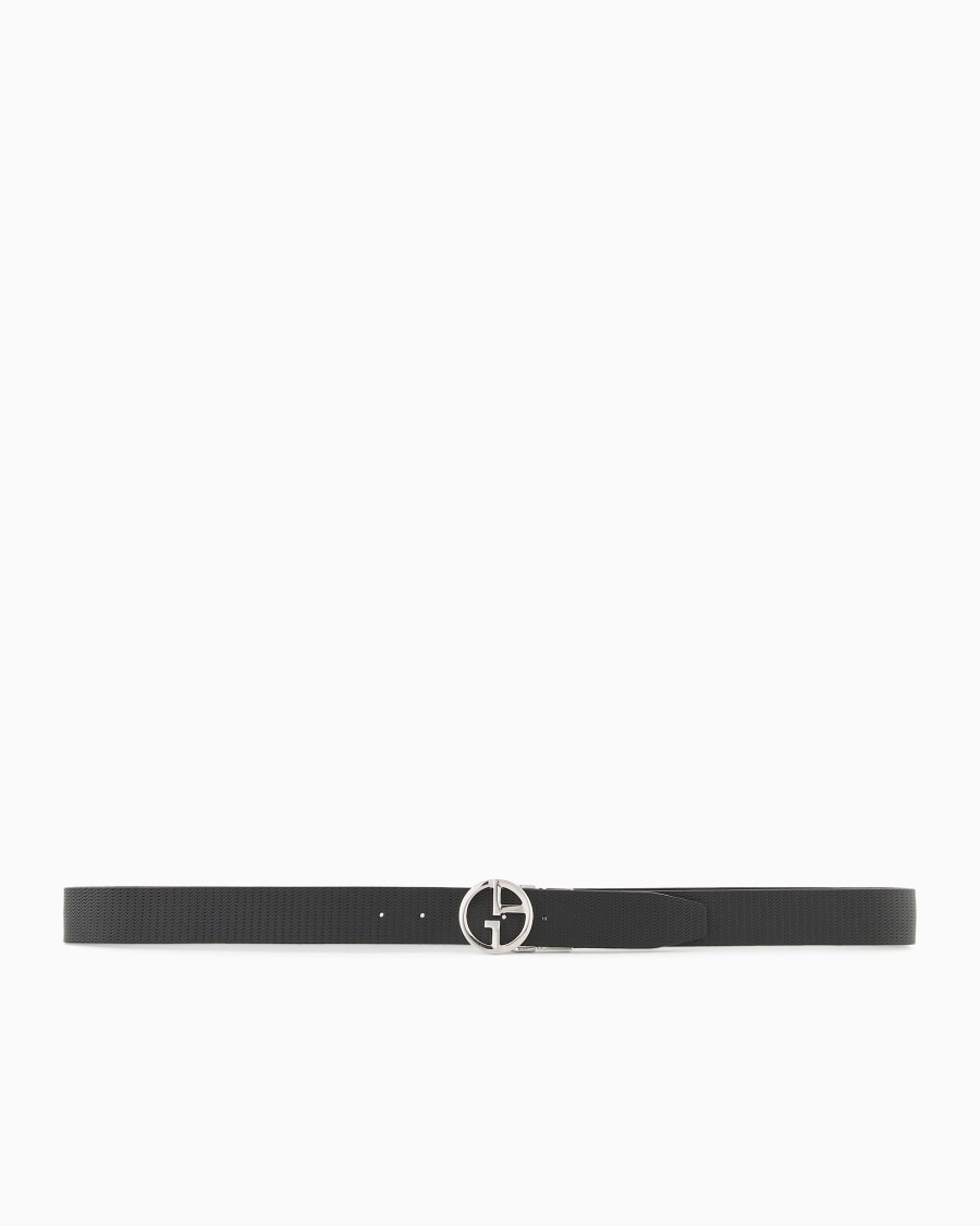 The world of armani CINTURA CON LOGO IN PELLE STAMPATA Hotsell