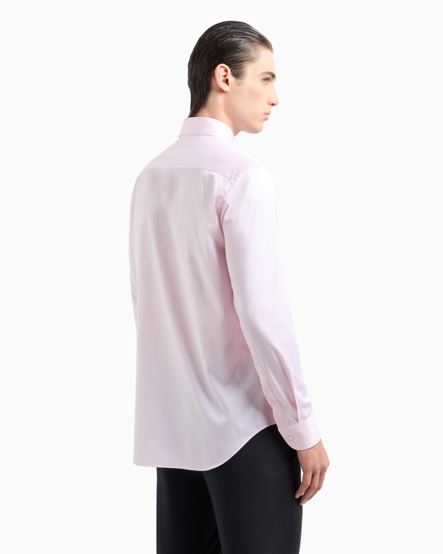 The world of armani CAMICIA IN TWILL DI COTONE Vendite Flash