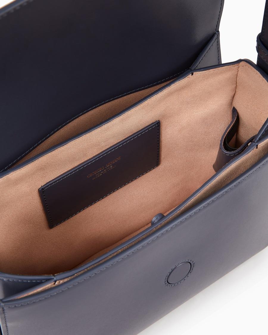 The world of armani BORSA MEDIA LA PRIMA IN PELLE PALMELLATA Spedizione Gratuita