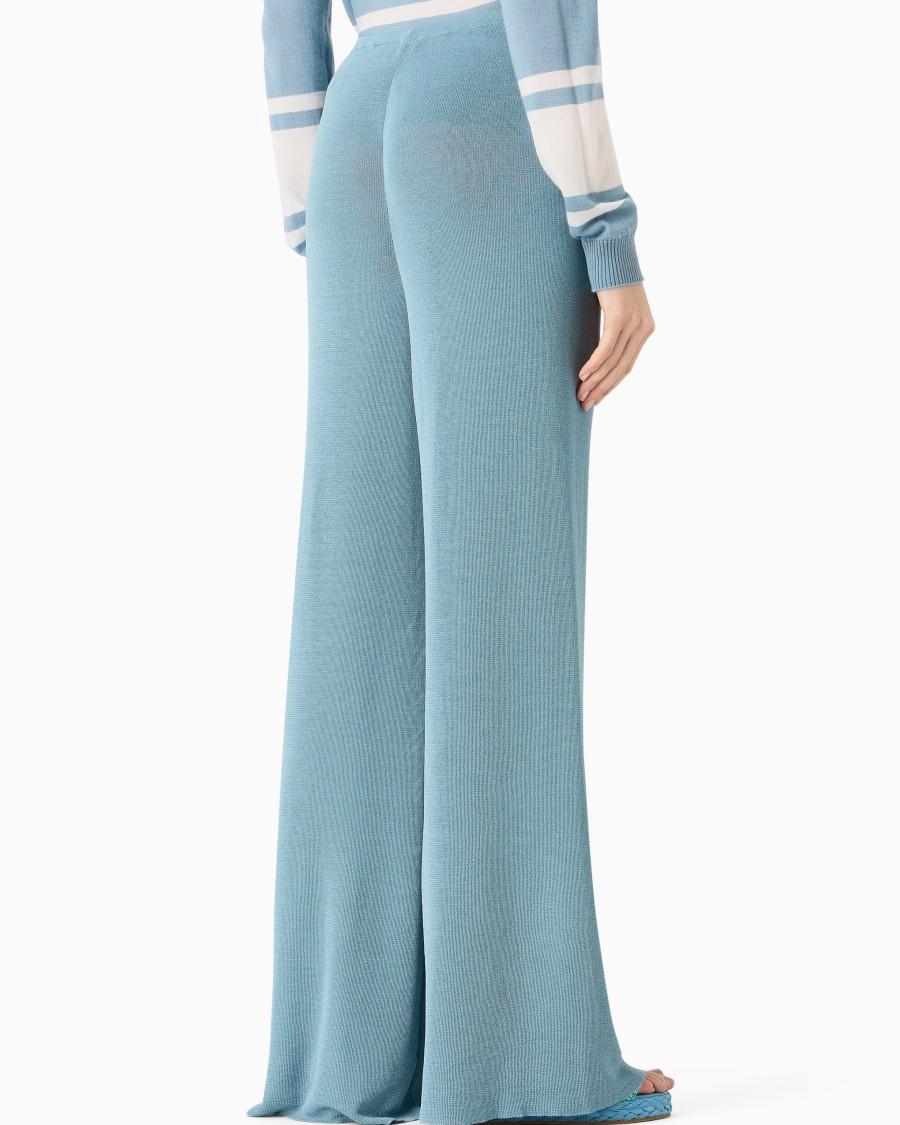 The world of armani PANTALONI IN MAGLIA DI MISTO VISCOSA Negozi Online