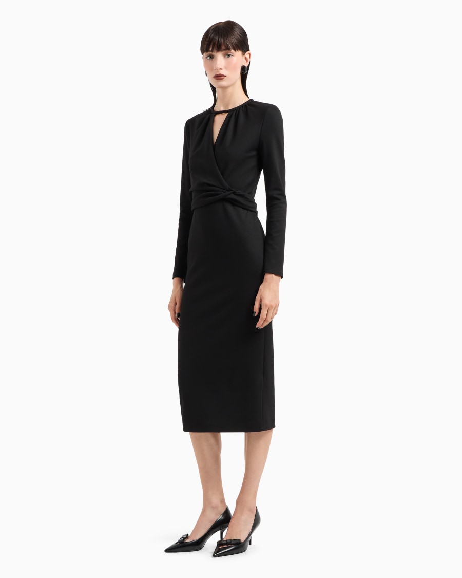 The world of armani VESTITO LONGUETTE IN MISTO VISCOSA ASV Promozione Limitata