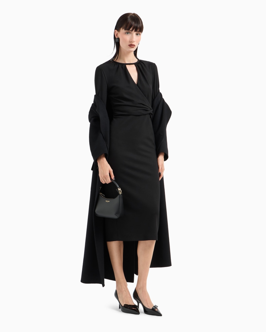 The world of armani VESTITO LONGUETTE IN MISTO VISCOSA ASV Promozione Limitata
