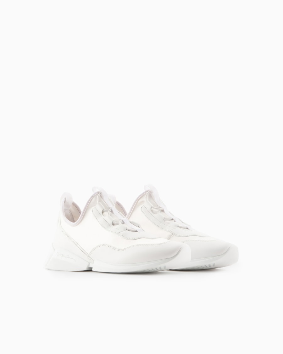 The world of armani SNEAKERS IN TESSUTO TECNICO E PELLE Affare Del Giorno