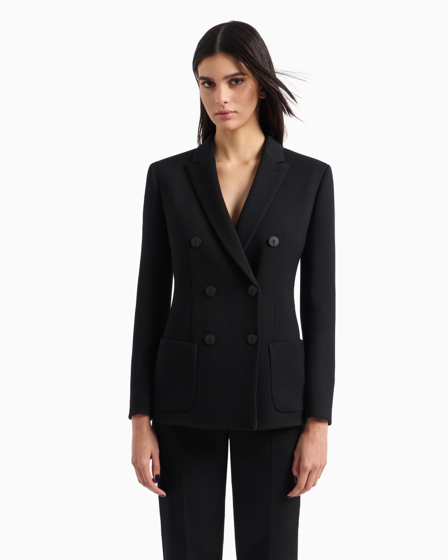 The world of armani GIACCA DOPPIOPETTO IN LANA DOUBLE STRETCH Economico