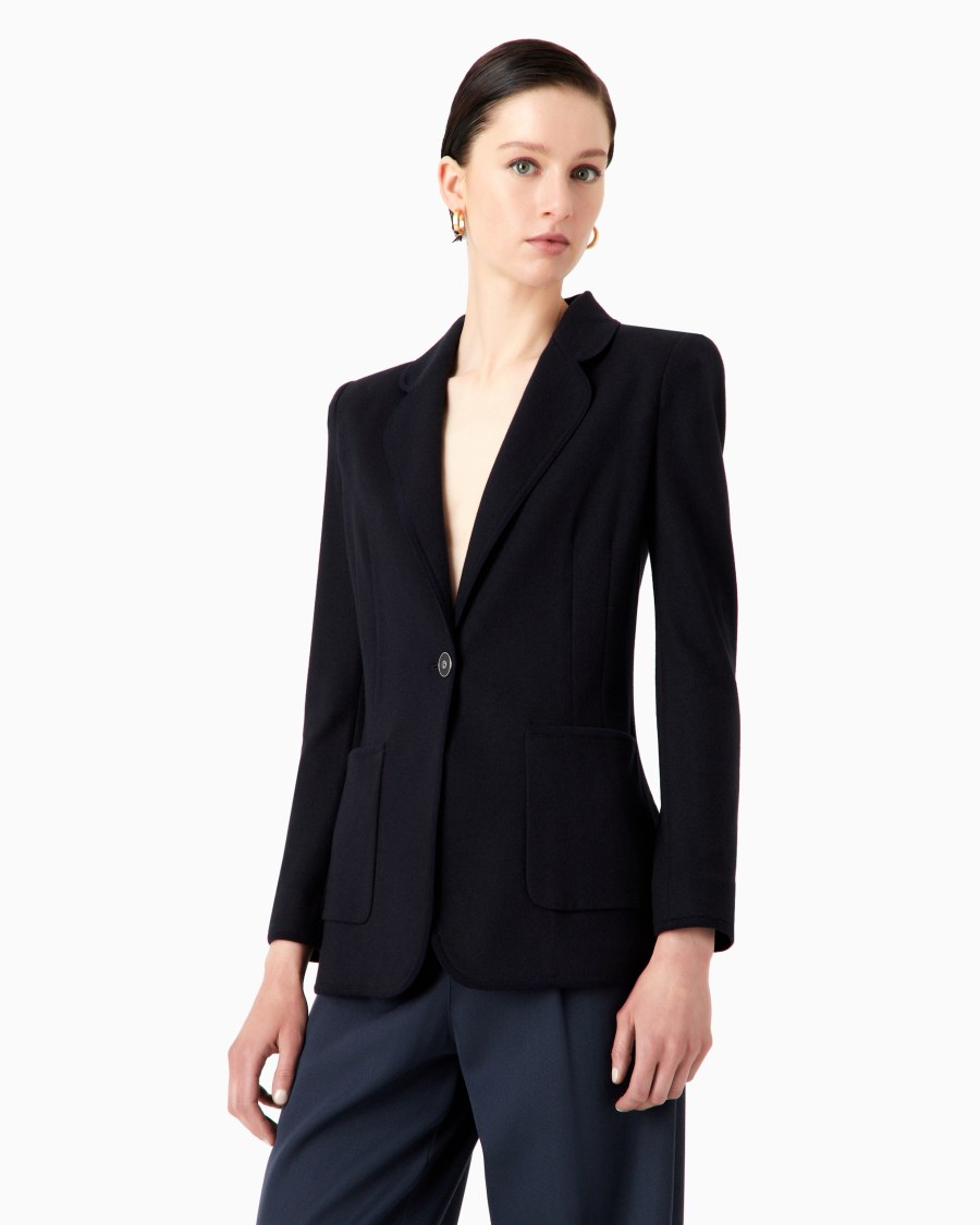 The world of armani GIACCA IN JERSEY DI PURO CASHMERE Online