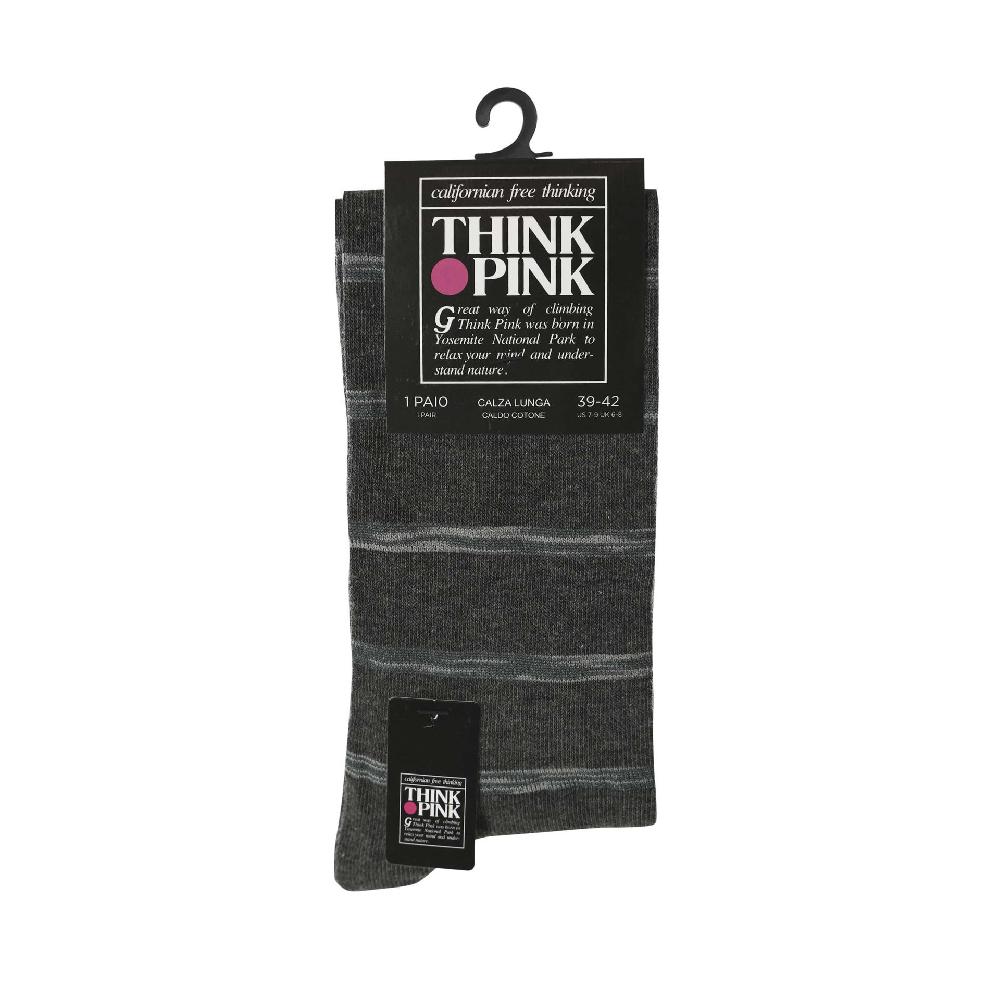 Think Pink CALZA LUNGA UOMO CALDO COTONE PAIO PER PAIO Qualità