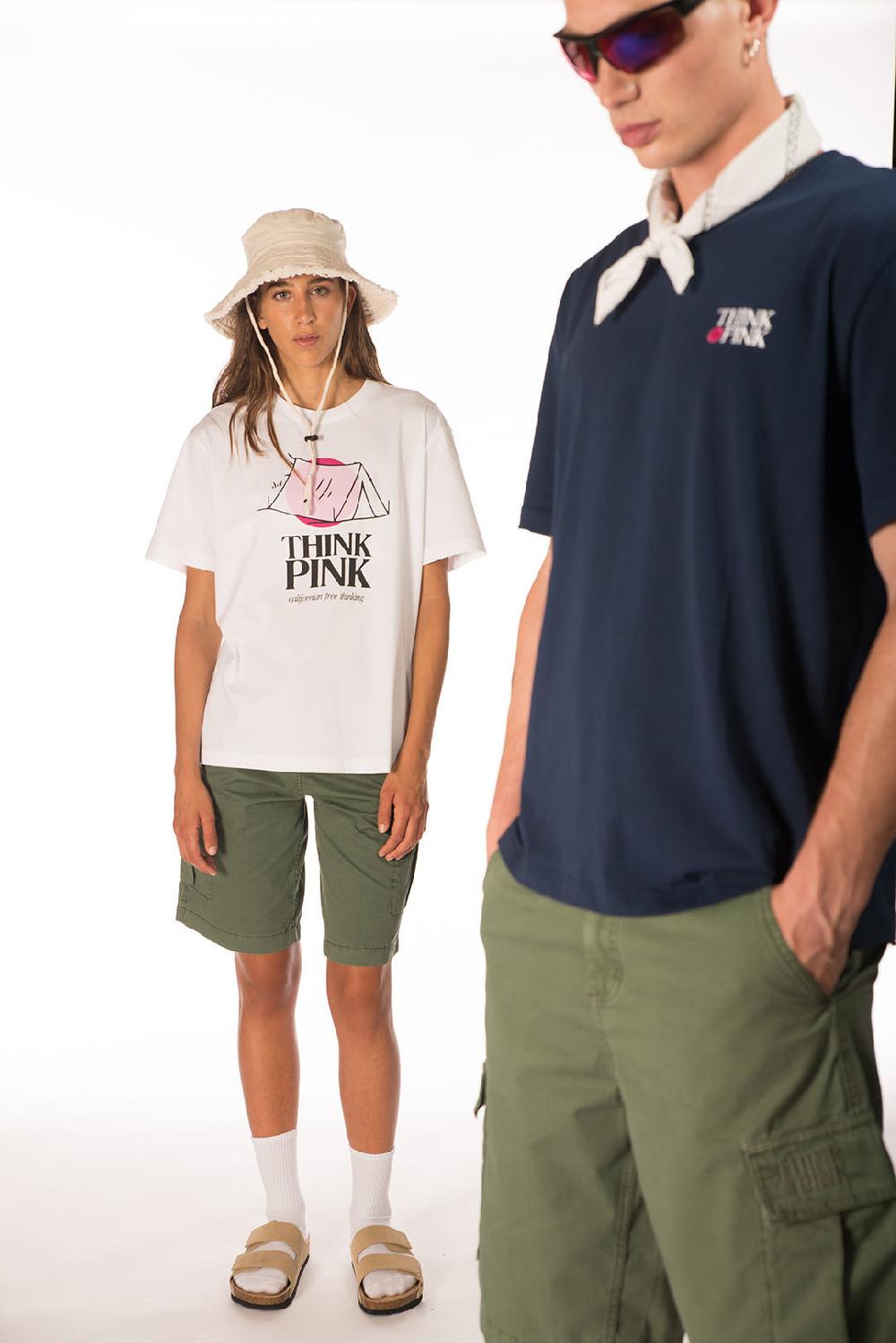 Think Pink Bermuda Cargo Unisex tpm302s24 Spedizione Gratuita
