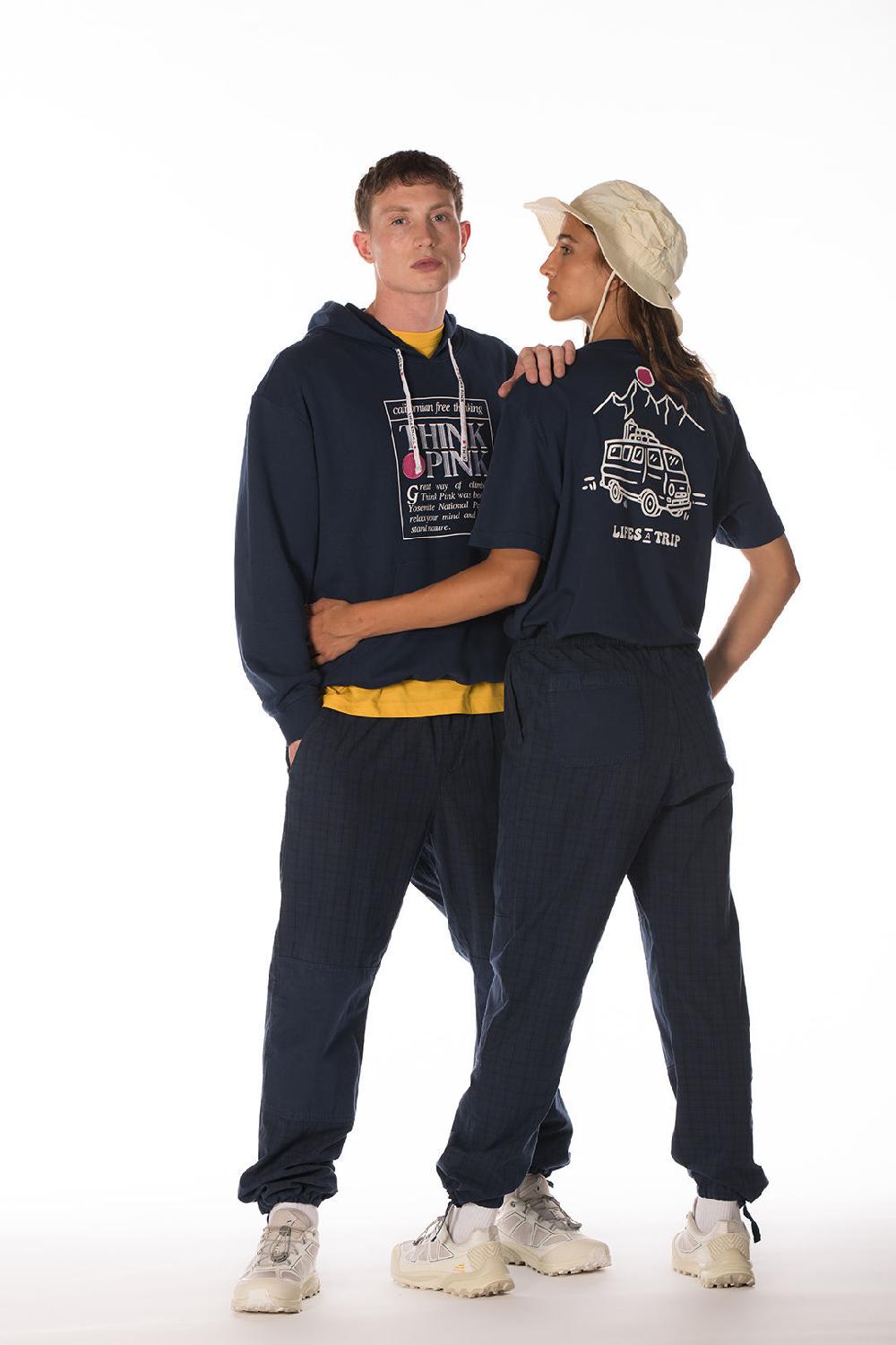 Think Pink Pantaloni Calanque Unisex tpm300s24 Soddisfazione Garantita