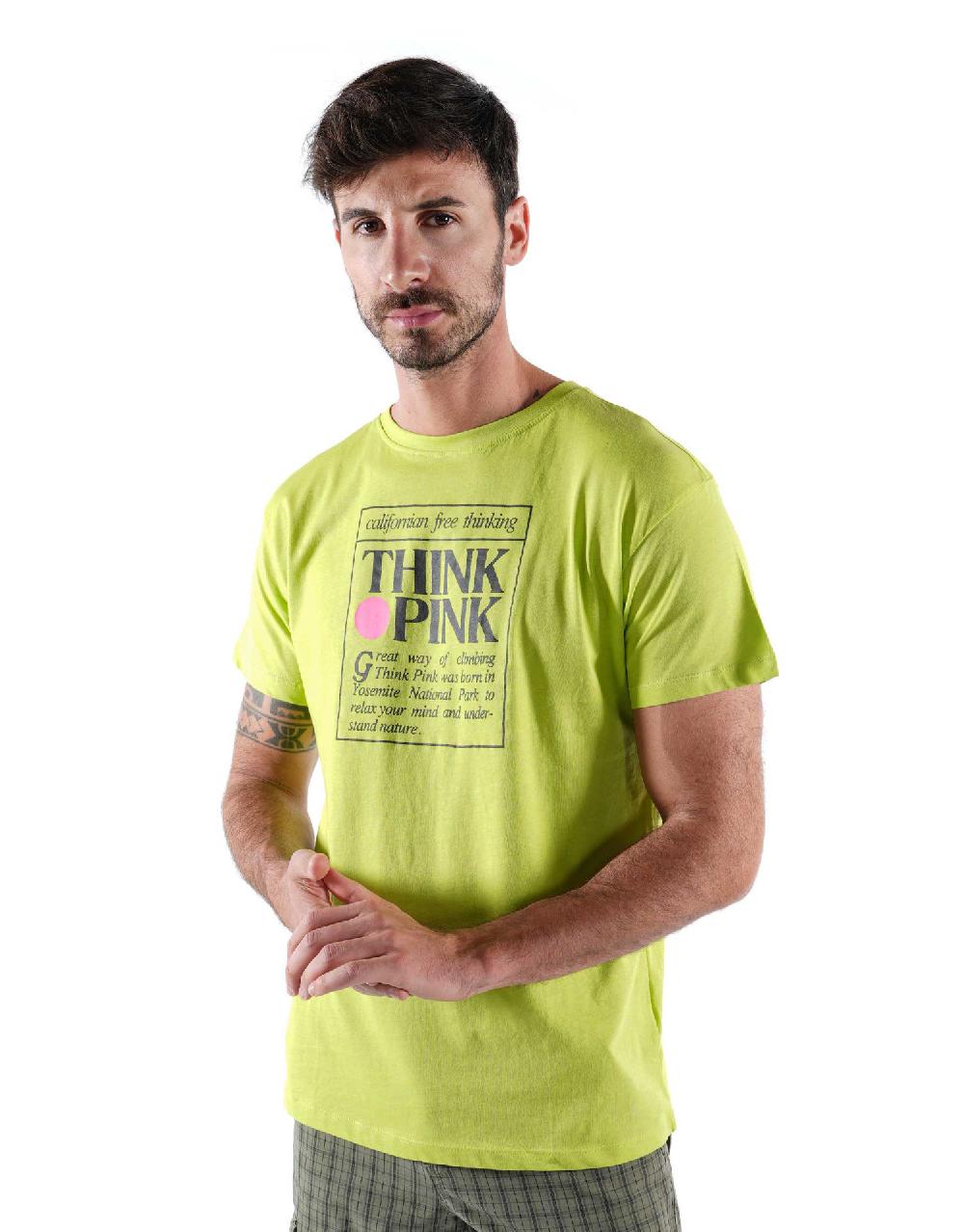 Think Pink T-shirt Uomo Manica Corta ss2200 Acquista Ora