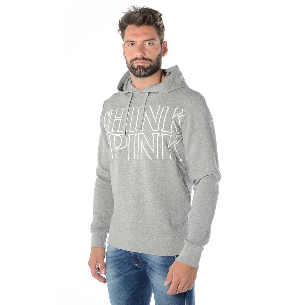 Think Pink Felpa Uomo con Cappuccio ss1901 Convenienza