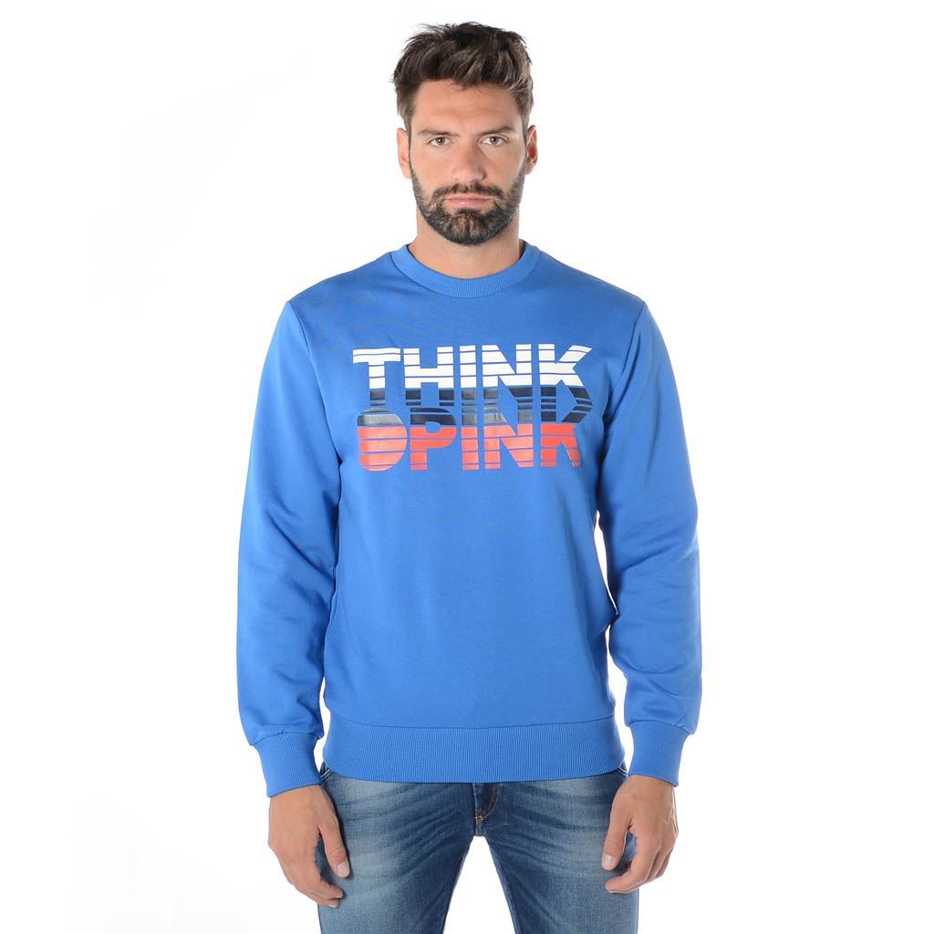 Think Pink Felpa Uomo Girocollo ss1907 Sconto