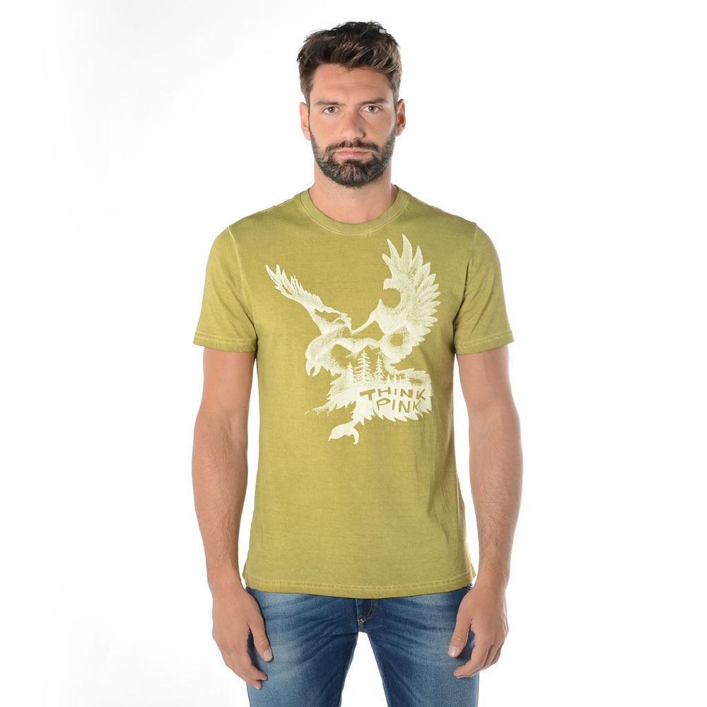 Think Pink T-shirt Uomo Manica Corta ss1906 Online