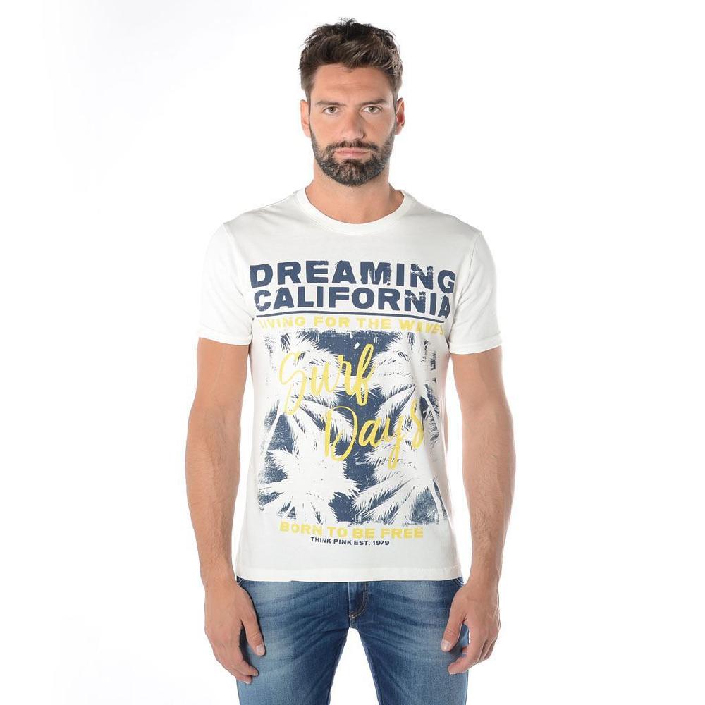 Think Pink T-shirt Uomo Manica Corta ss1911 In Vendita