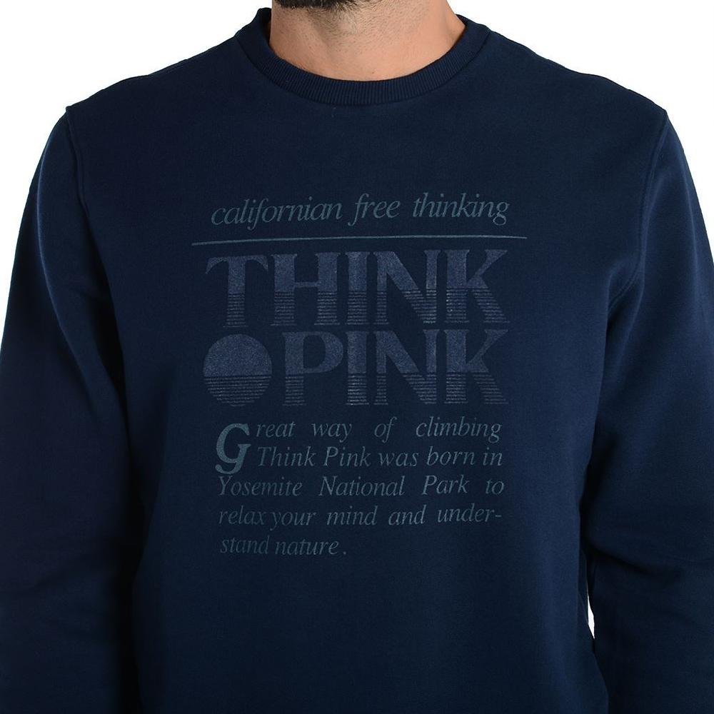 Think Pink Felpa Uomo Girocollo fw1800 Moda