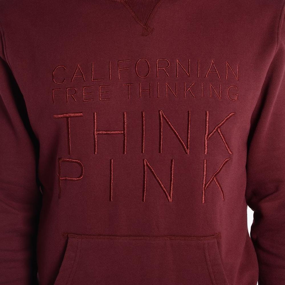 Think Pink Felpa Uomo con Cappuccio fw1802 Italy