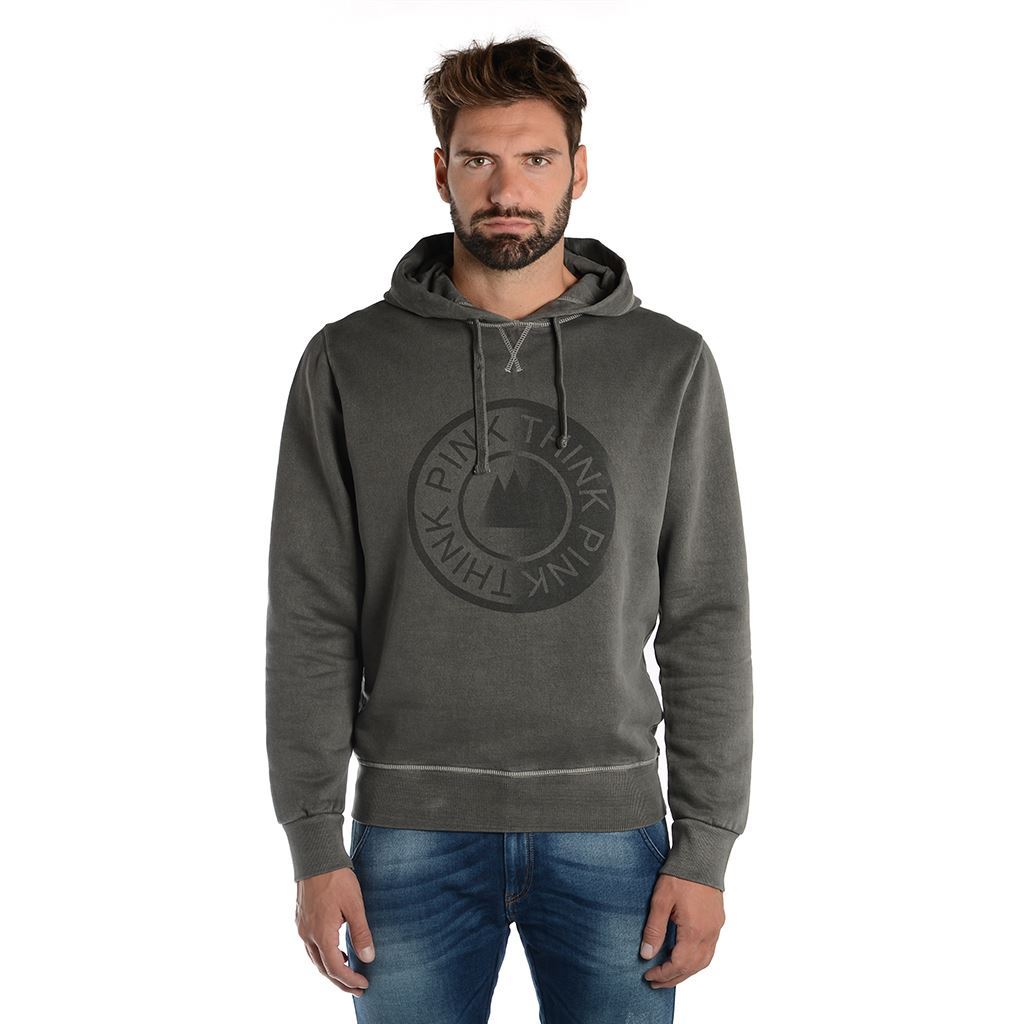 Think Pink Felpa Uomo con Cappuccio fw1805 2025