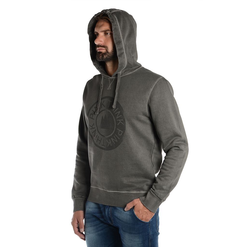 Think Pink Felpa Uomo con Cappuccio fw1805 2025
