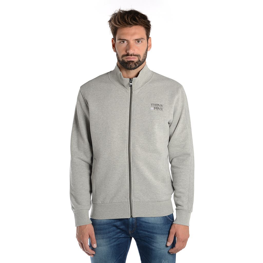Think Pink Felpa Uomo Zip fw1811 In Linea