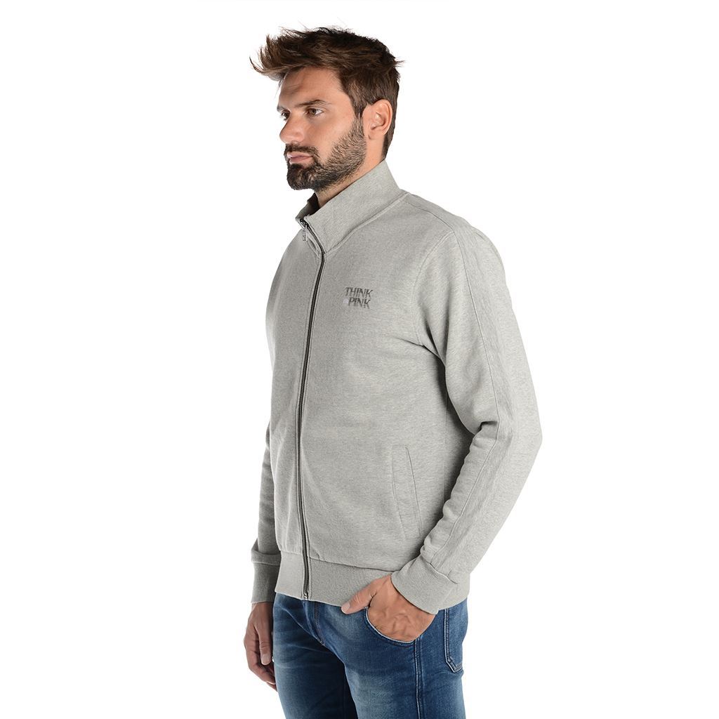 Think Pink Felpa Uomo Zip fw1811 In Linea