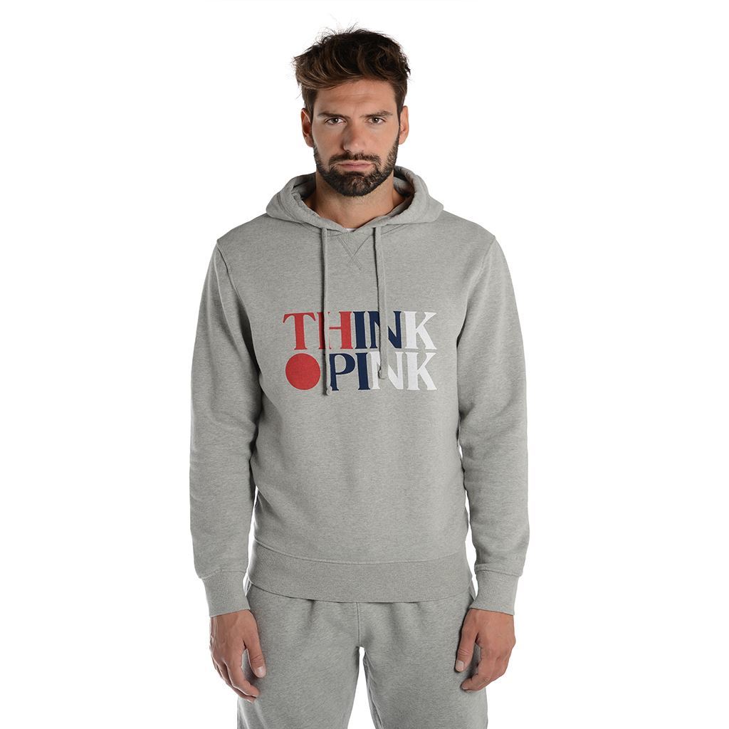 Think Pink Felpa Uomo con Cappuccio fw1812 Nuovo