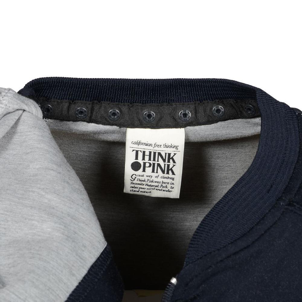 Think Pink Felpa Uomo Zip e Cappuccio ss1804 Convenienza