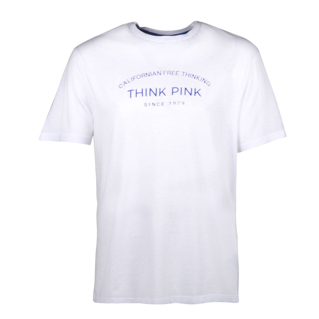 Think Pink T-shirt Uomo Manica Corta ss1802 Sconto