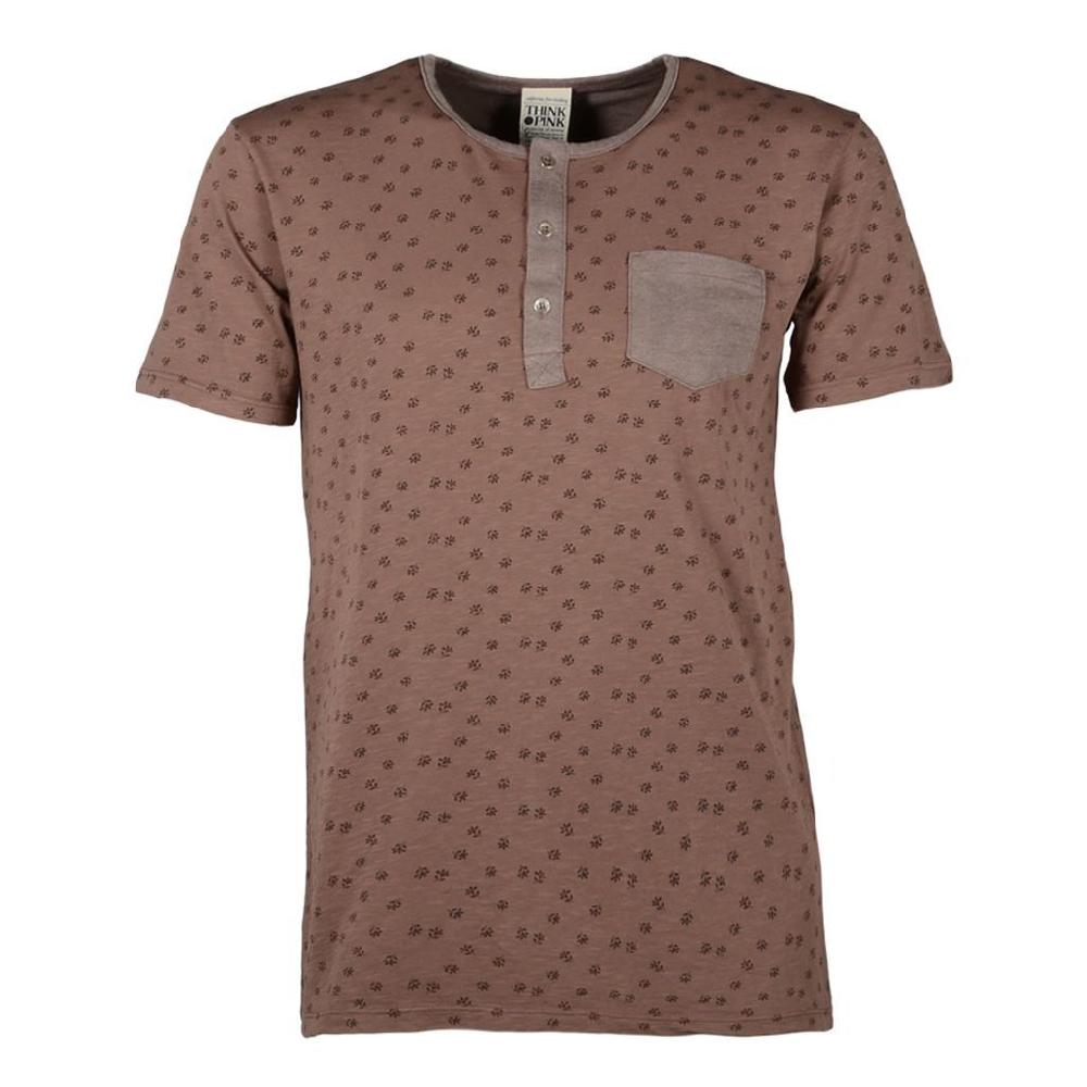 Think Pink T-shirt Uomo Manica Corta ss1805 Online