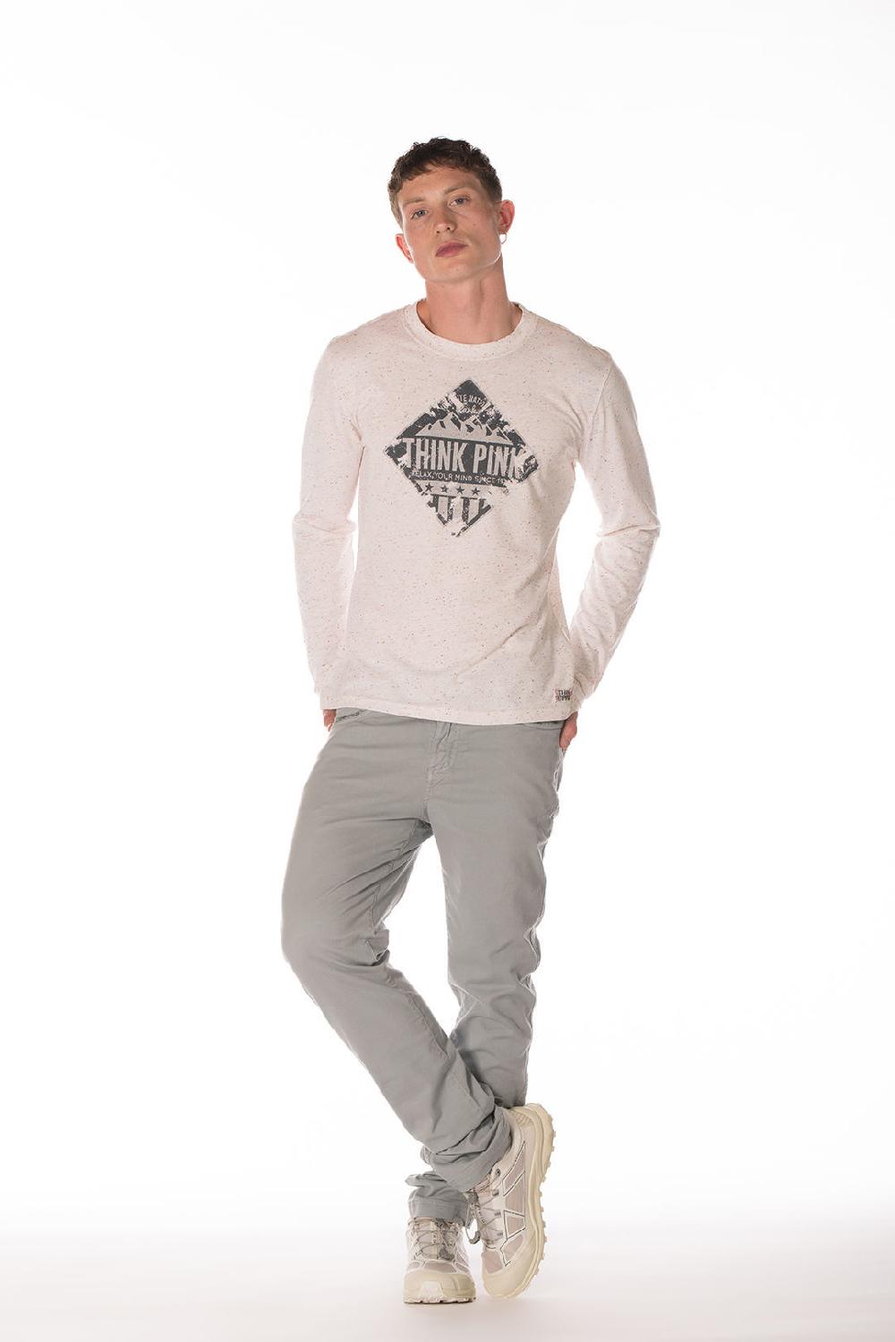 Think Pink T-shirt Uomo Manica Lunga fw1502 2025