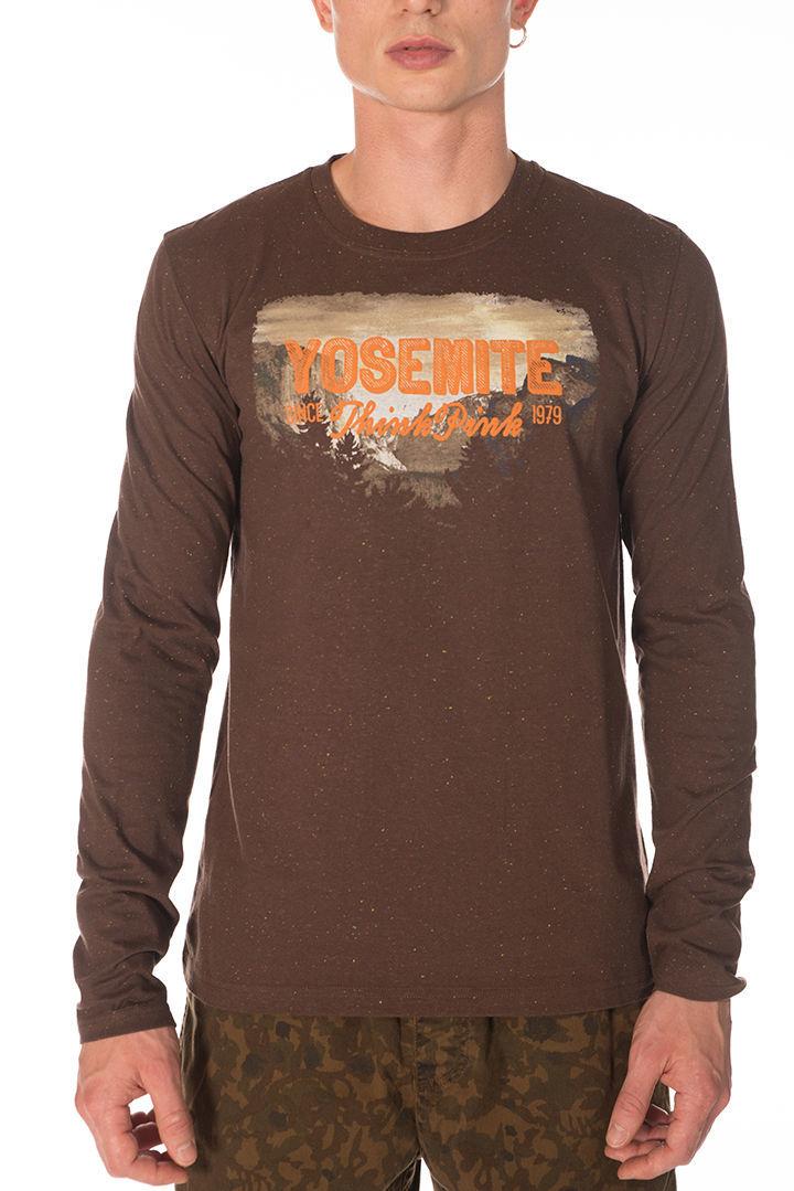 Think Pink T-shirt Uomo Manica Lunga fw1504 Italy