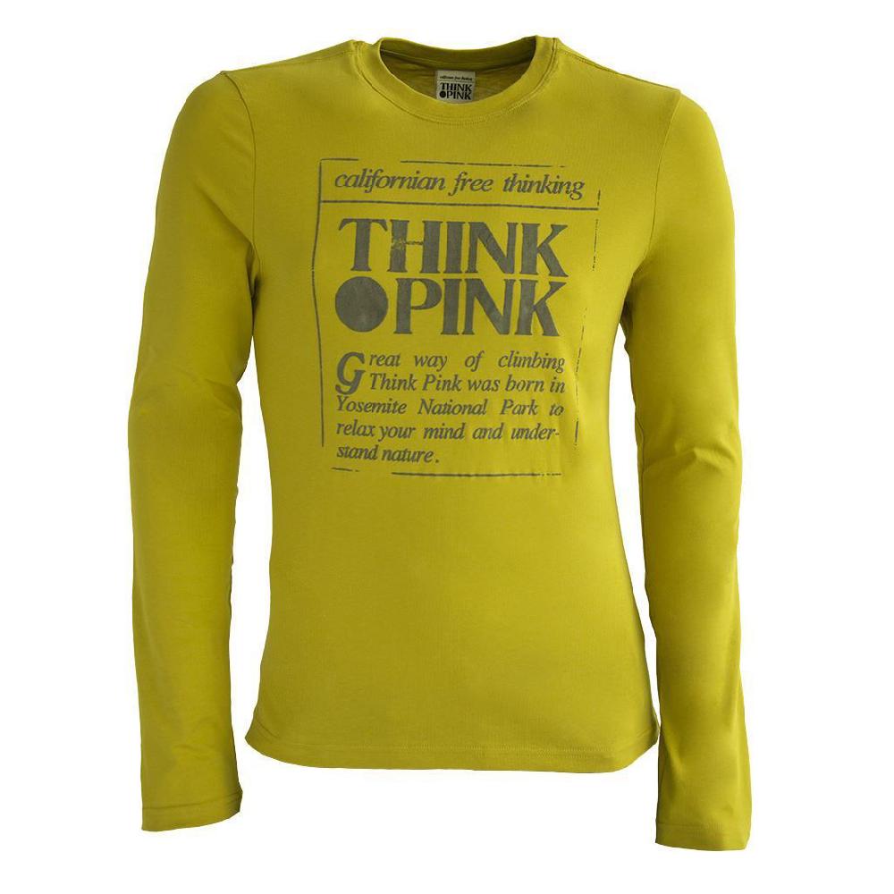 Think Pink T-shirt Uomo Manica Lunga fw1600 Presa