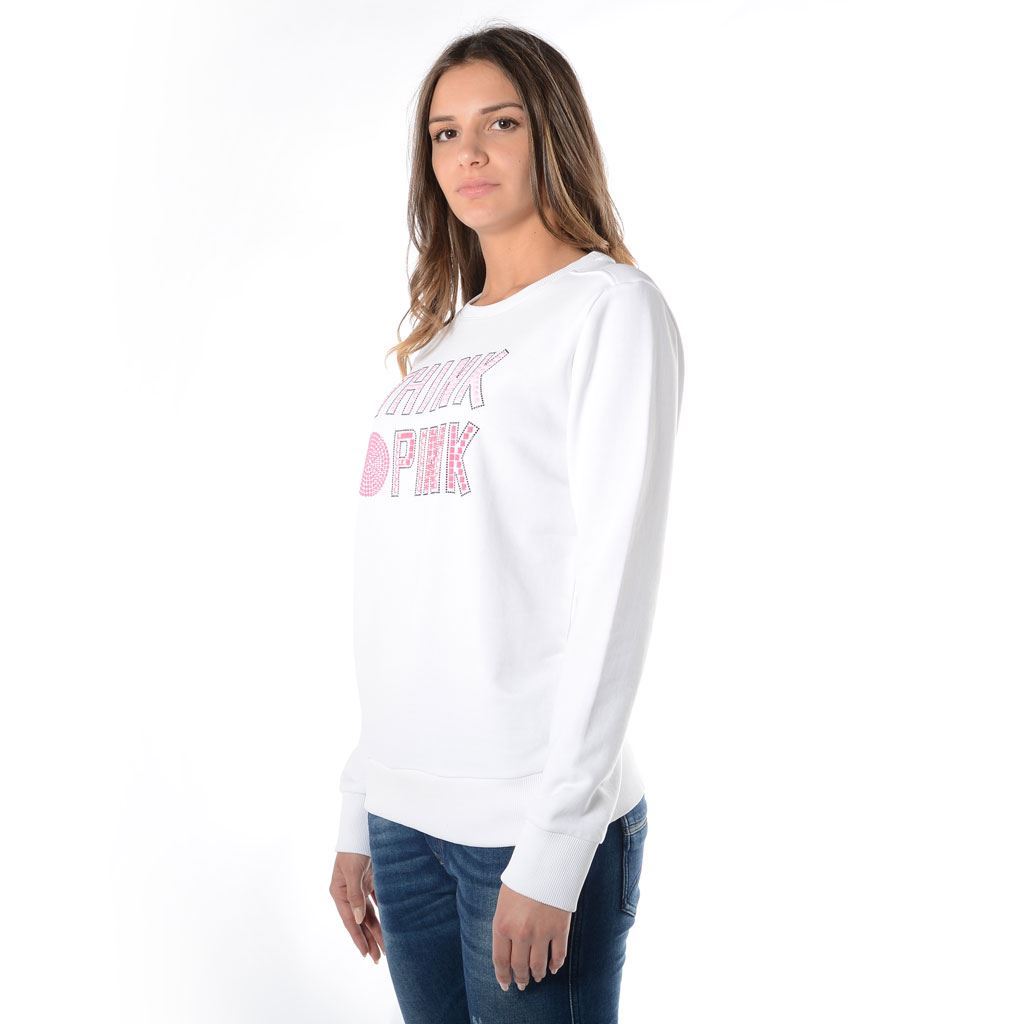 Think Pink Felpa Donna Girocollo ss1908 Outlet