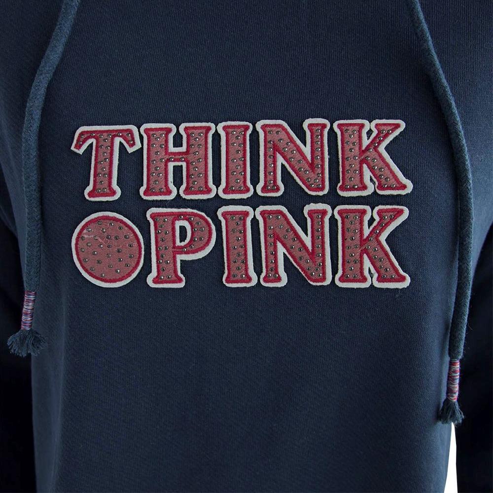 Think Pink Felpa Donna con Cappuccio fw1601 Negozi Online