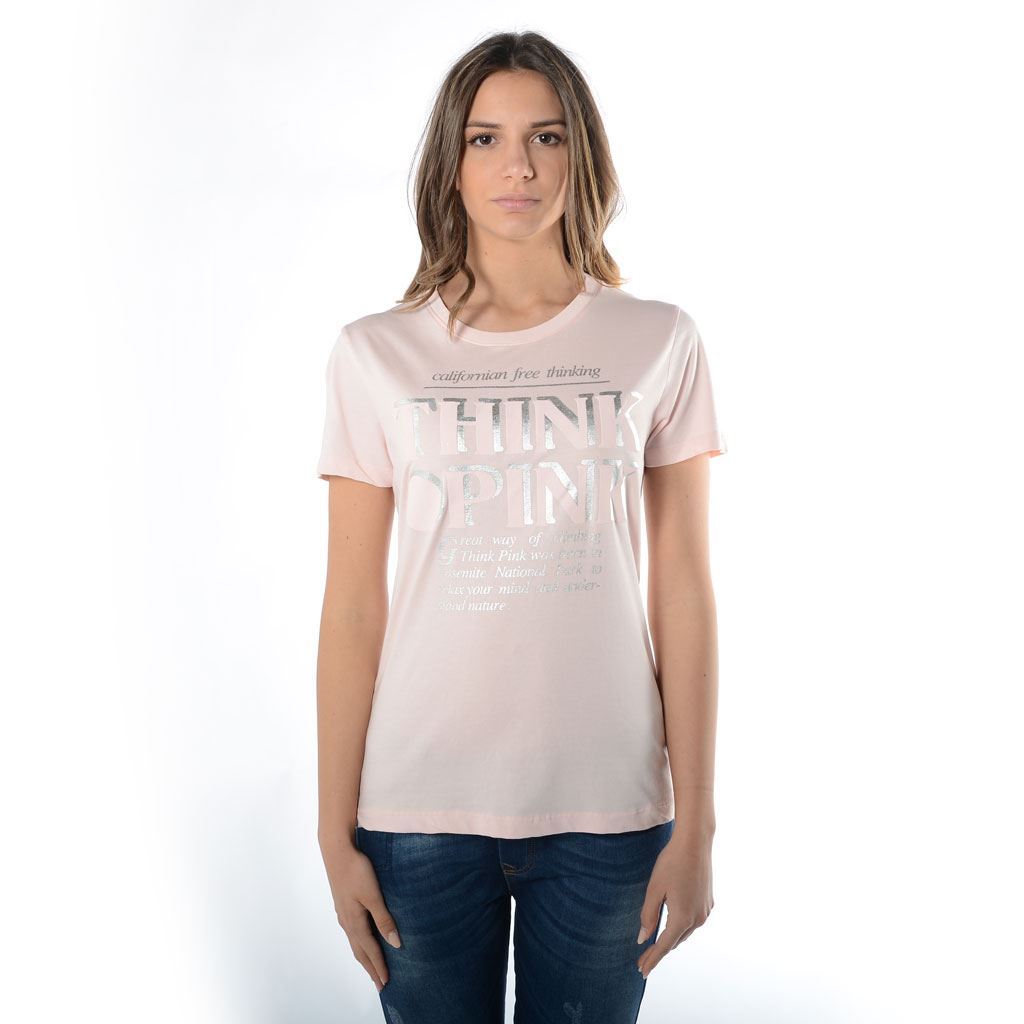 Think Pink T-shirt Donna Manica Corta ss1900 Offerte