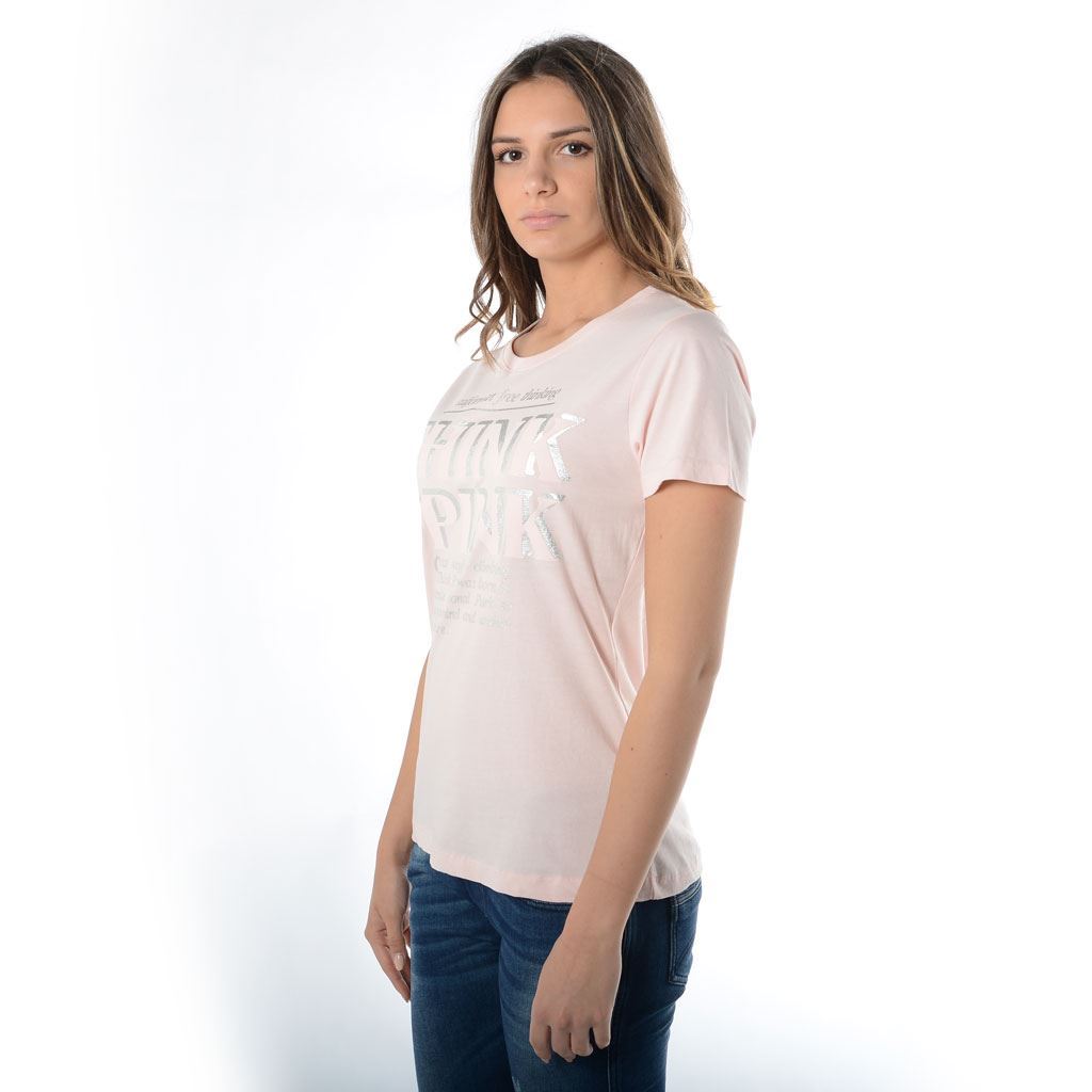 Think Pink T-shirt Donna Manica Corta ss1900 Offerte