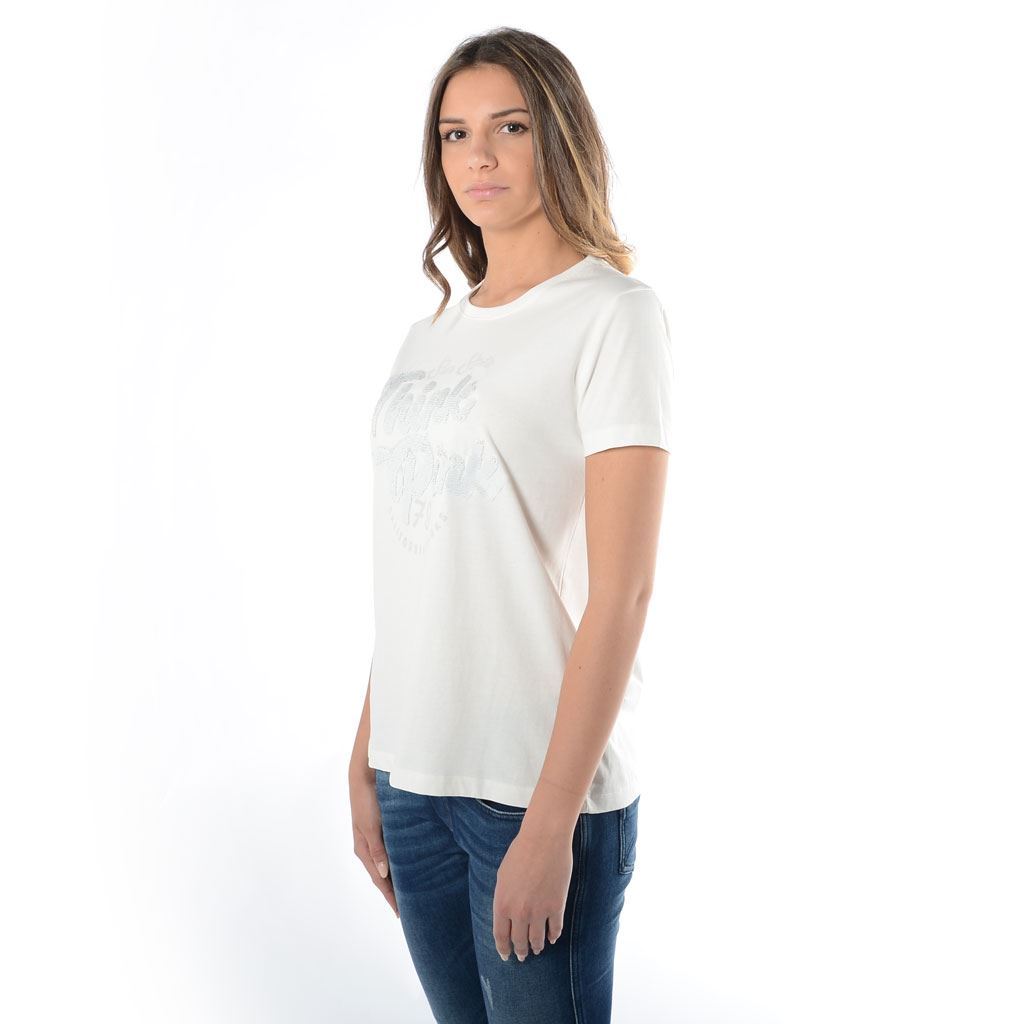 Think Pink T-shirt Donna Manica Corta ss1903 Vendita Calda