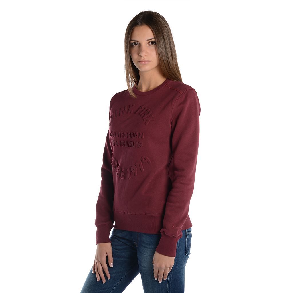 Think Pink Felpa Donna Girocollo fw1801 2025