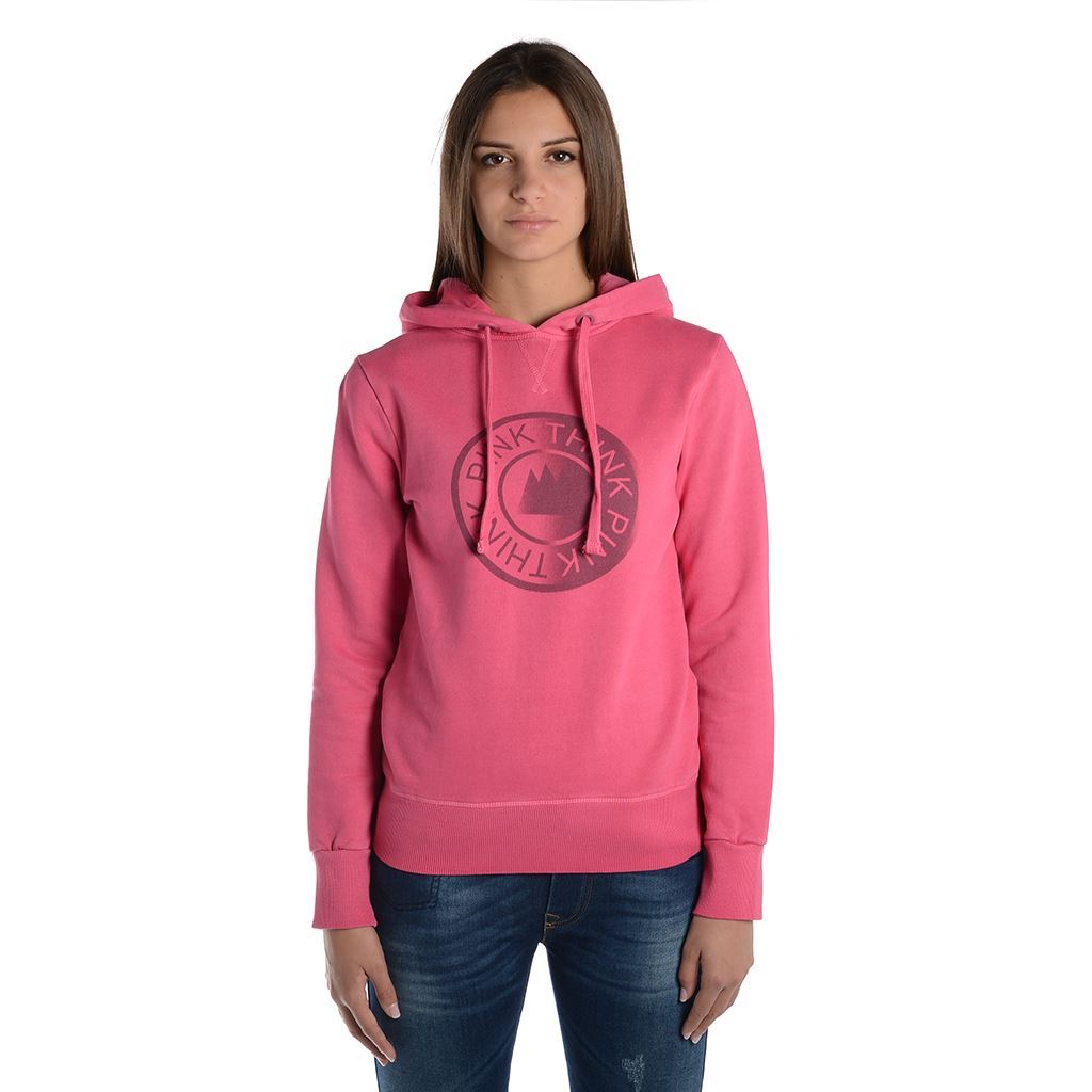 Think Pink Felpa Donna con Cappuccio fw1805 Italia