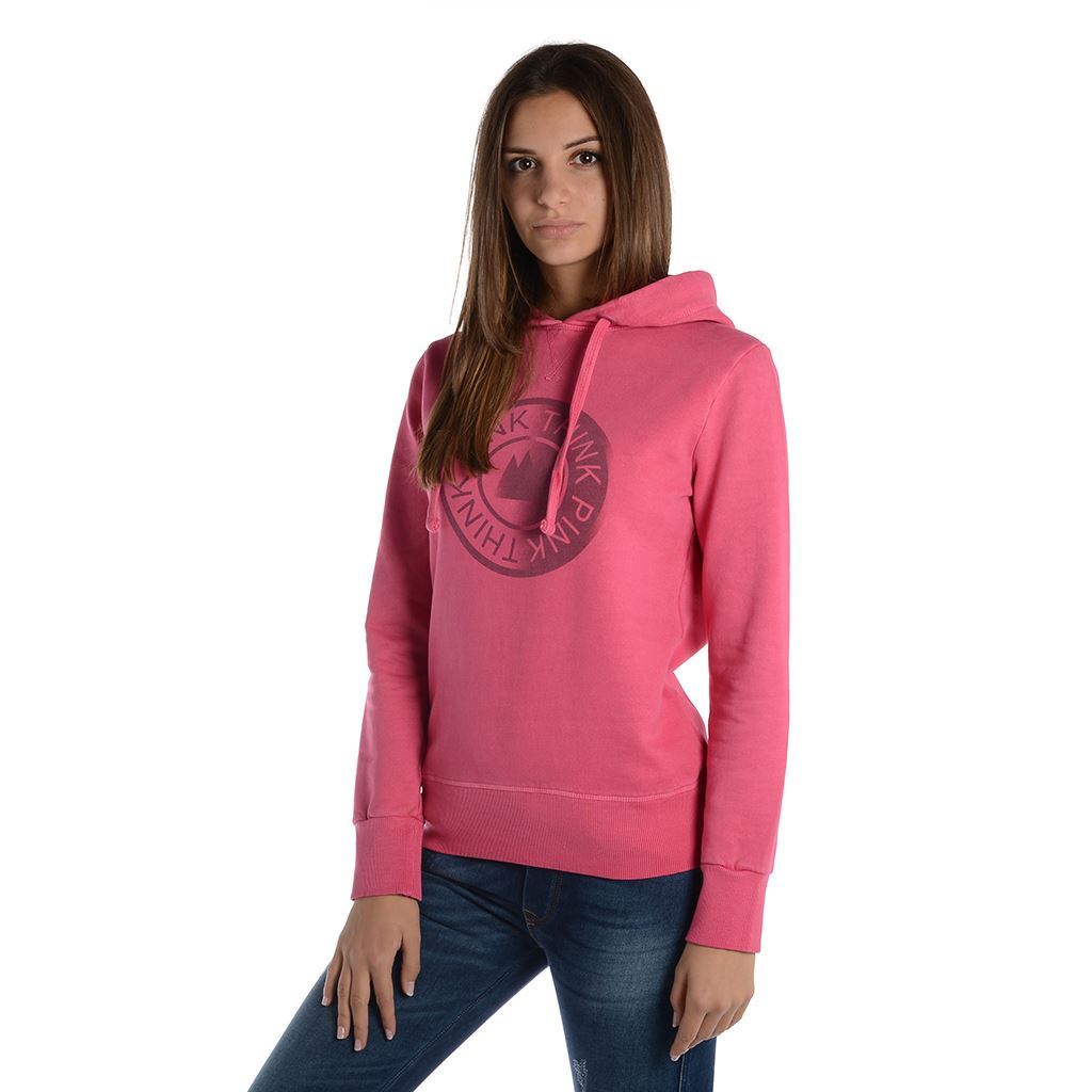 Think Pink Felpa Donna con Cappuccio fw1805 Italia