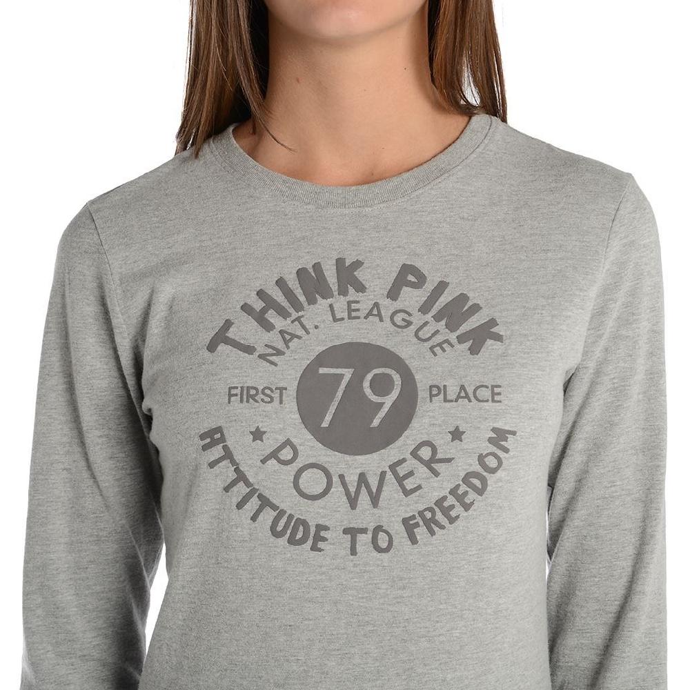 Think Pink T-shirt Donna Manica Lunga fw1801 ACQUISTA ORA