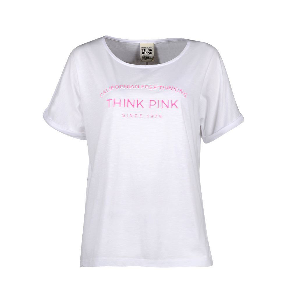 Think Pink T-shirt Donna Manica Corta ss1802 Consegna Veloce