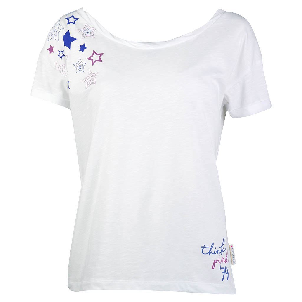 Think Pink T-shirt Donna Manica Corta ss1710 Prezzo Ridotto