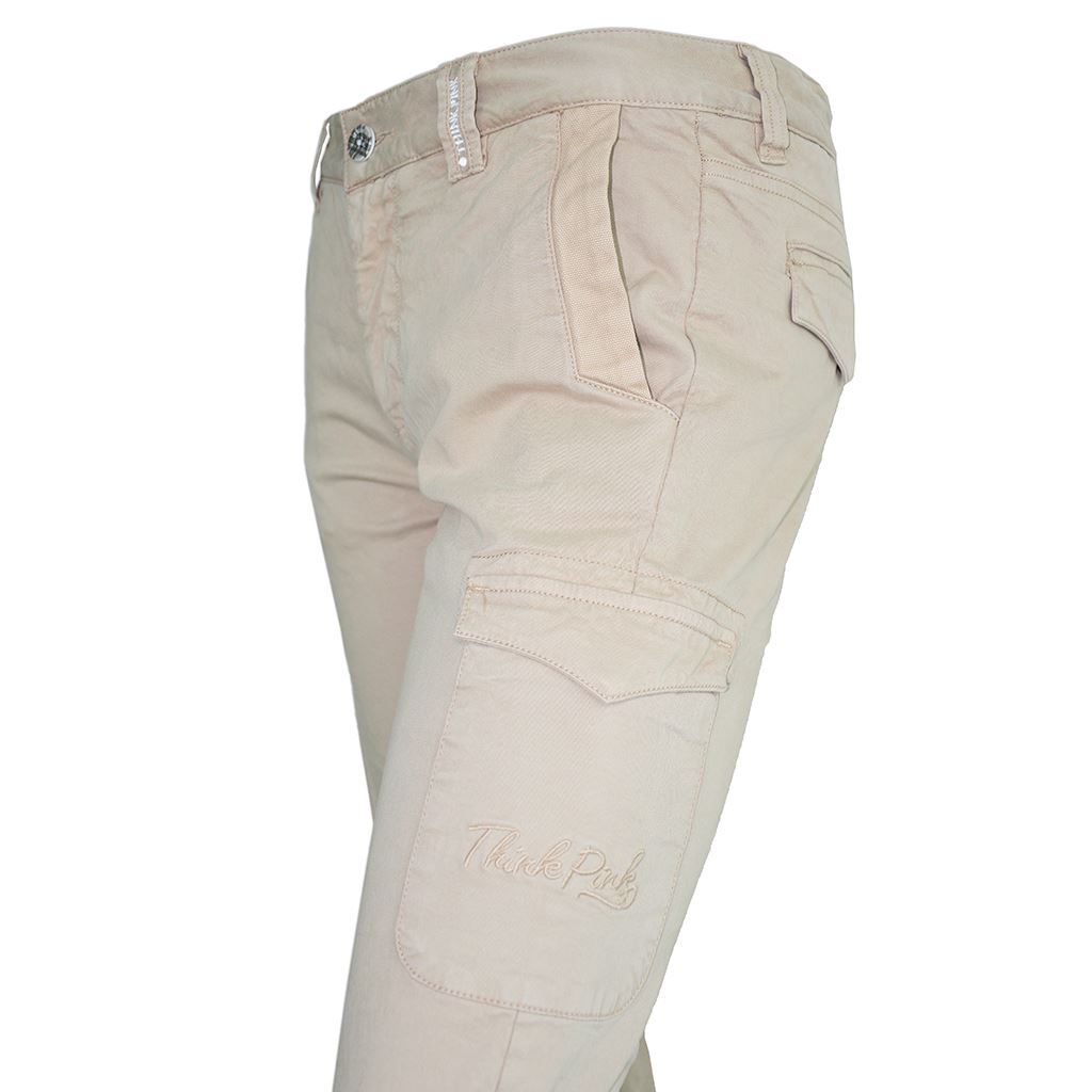 Think Pink Pantaloni Lunghi Donna con Tasconi fw1500 Presa