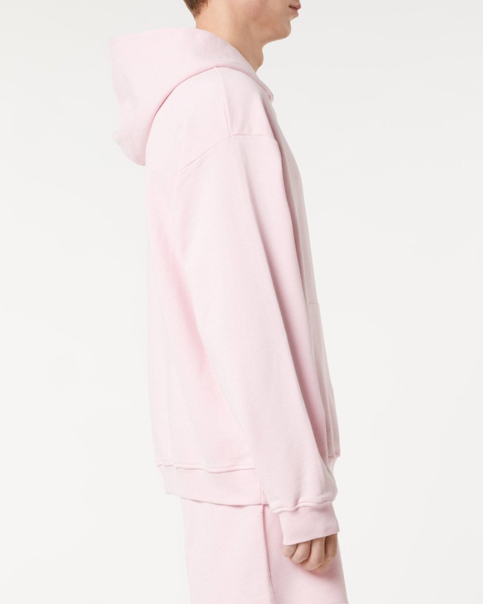 Vision Of Super PINK HOODIE WITH EMBROIDERED FLAMING HEART Moda