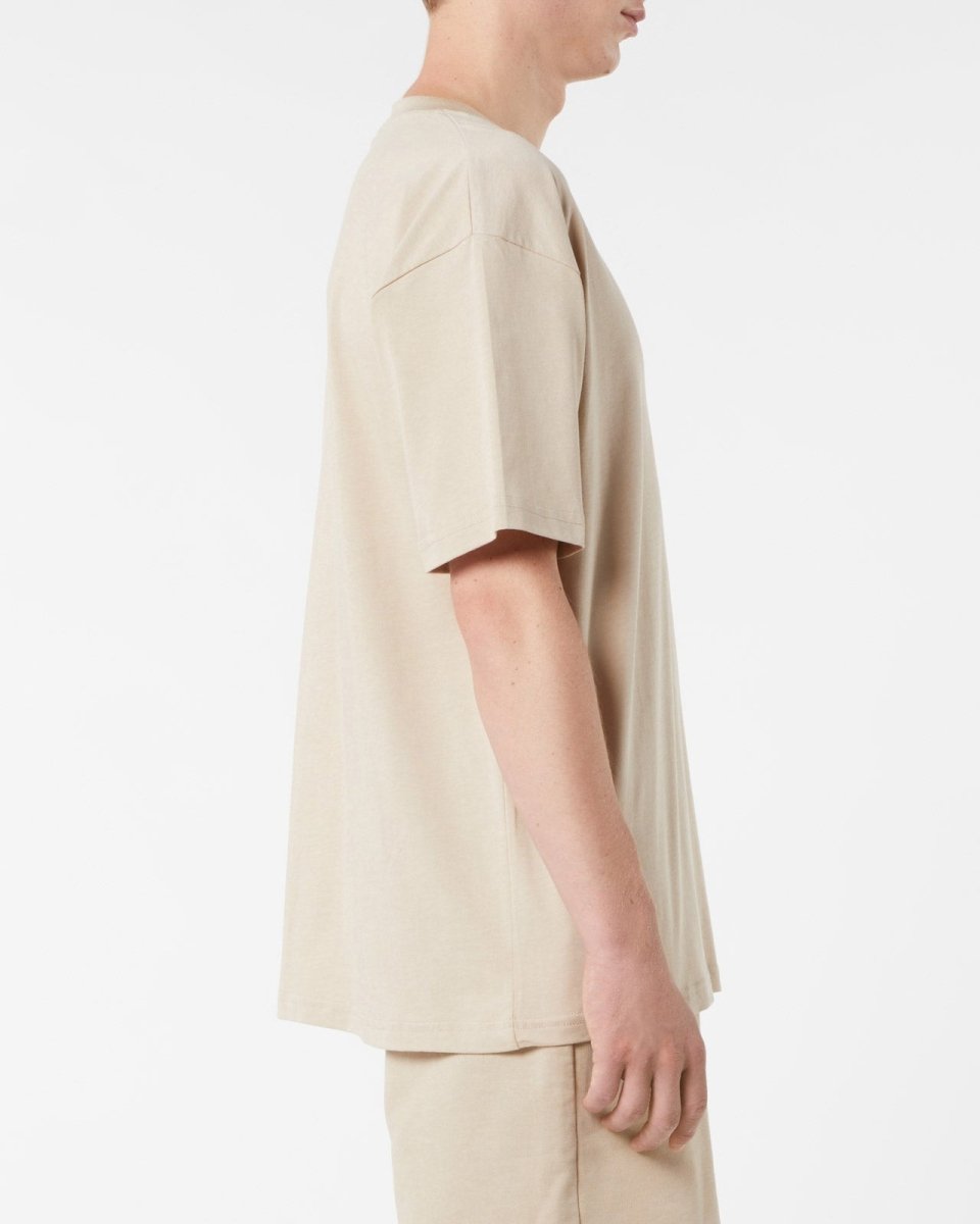 Vision Of Super LIGHT BROWN T-SHIRT WITH EMBROIDERED FLAMING HEART Presa