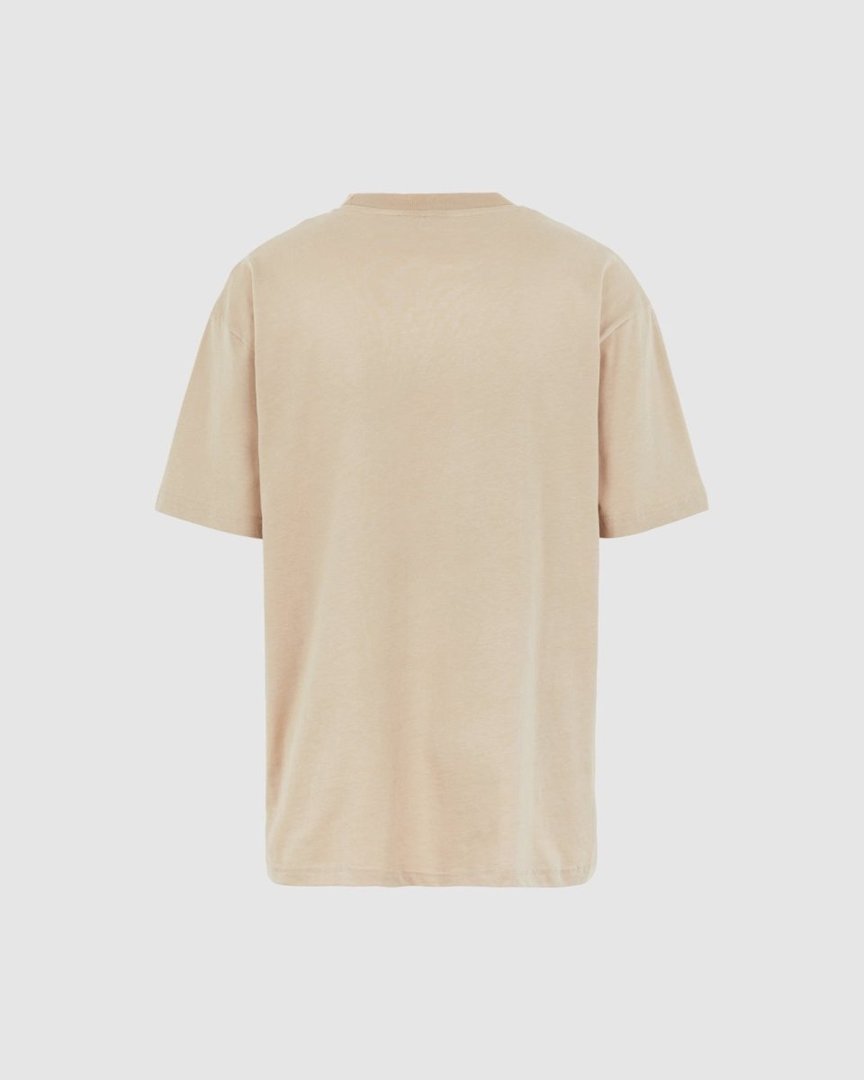 Vision Of Super LIGHT BROWN T-SHIRT WITH EMBROIDERED FLAMING HEART Presa