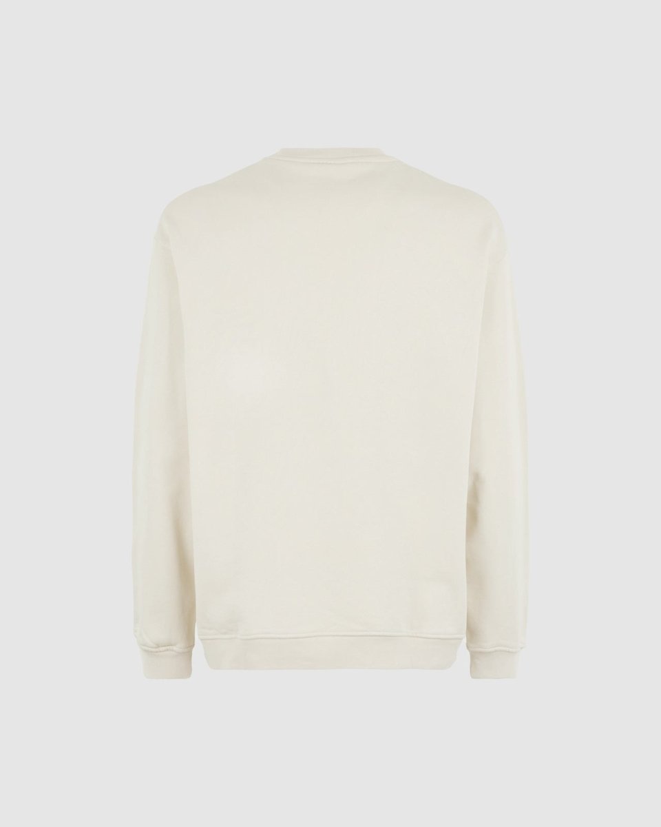 Vision Of Super SAND CREWNECK WITH EMBROIDERED FLAMING HEART Offerte